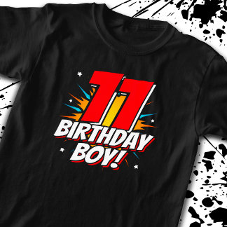 T-shirt Anniversaire de Superhero - 11 ans - 11e anniversa