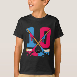T-shirt Anniversaire Dégoulinant de Glace de Hockey 10ème