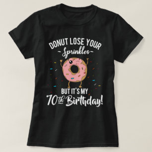 T-shirt Anniversaire des 70 ans Drôle Donut Soixante-dix A