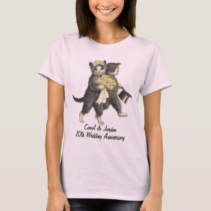 T-shirt Anniversaire des chats mariages - Personnaliser