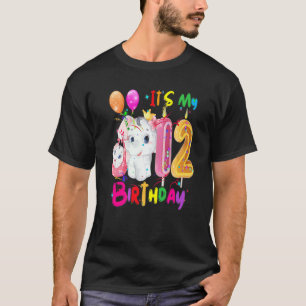 T-shirt Anniversaire des éléphants C'est mon 12ème anniver