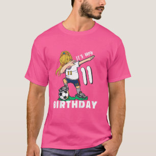 T-shirt Anniversaire des enfants football 11 Ans football
