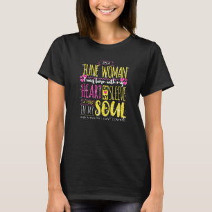 T-shirt Anniversaire des femmes Juin Mois de la naissance