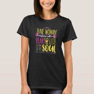 T-shirt Anniversaire des femmes Juin Mois de la naissance