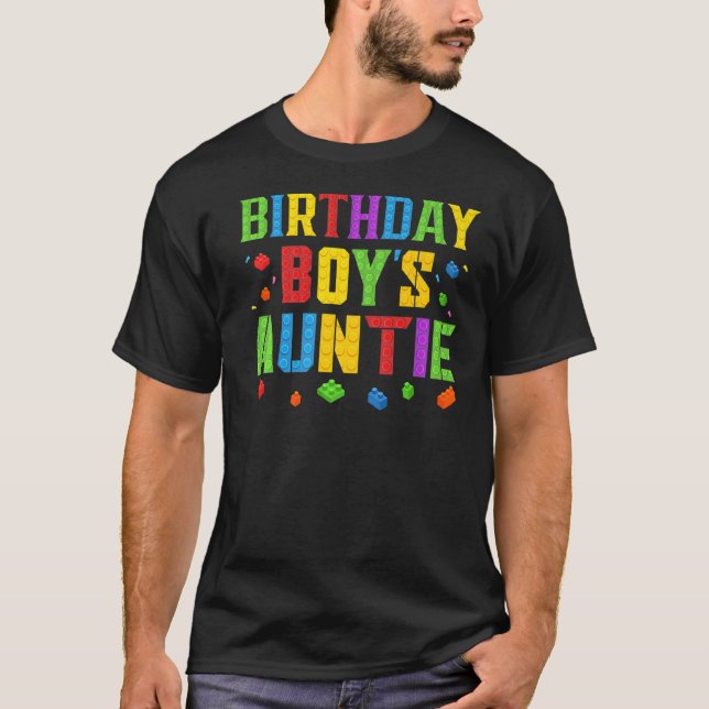 T-shirt Anniversaire des filles Blocs Master Brick Builder (Devant)