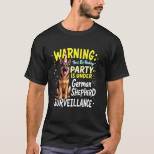 T-shirt Anniversaire drôle de chien de berger allemand