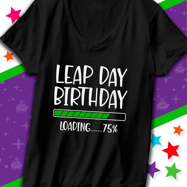 T-shirt Anniversaire du 29 février Jour Intercalaire 75% C (Créateur téléchargé)