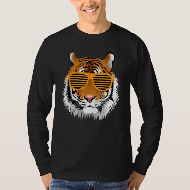 T-shirt Anniversaire Du Cool Garçon Tiger Striped Animal T (Devant)