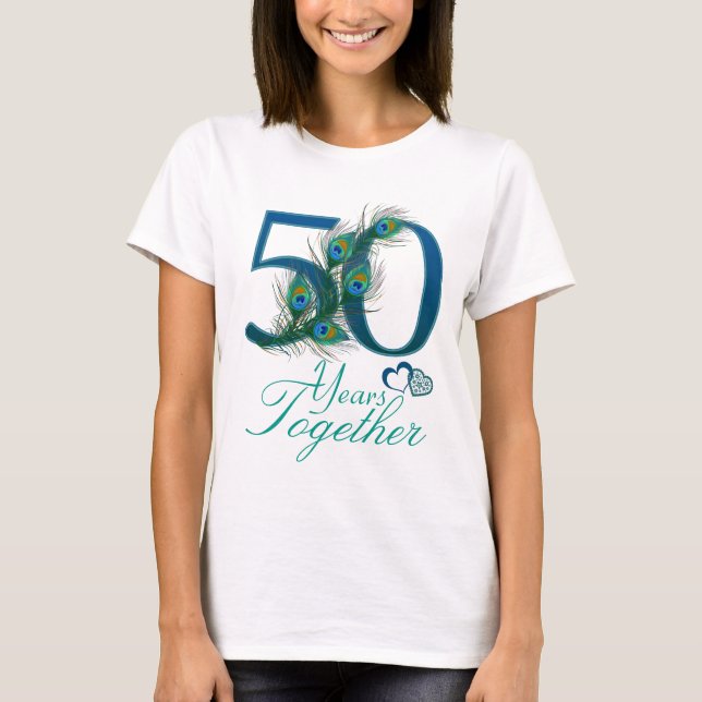 T-shirt anniversaire du mariage / 50 / 50ème / numéro 50 (Devant)