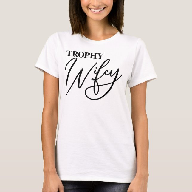 T-shirt Anniversaire du Mariage du Trophée de la Femme jum (Devant)