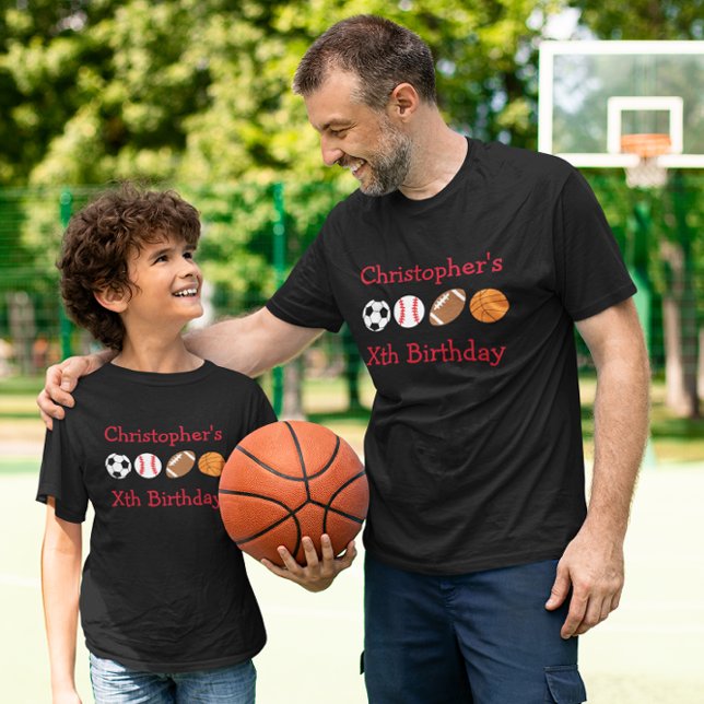 T-shirt Anniversaire du sport (Créateur téléchargé)