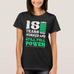 T-shirt Anniversaire du travail 15 ans Anniversaire de l'e