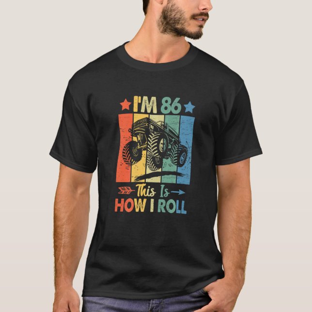 T-shirt Anniversaire du Trucker Retro C'est comme ça que j (Devant)