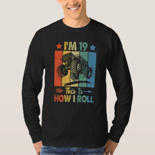 T-shirt Anniversaire du Trucker Retro Voici comment je rou