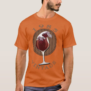 T-shirt Anniversaire du vin 1985 Vintage 1