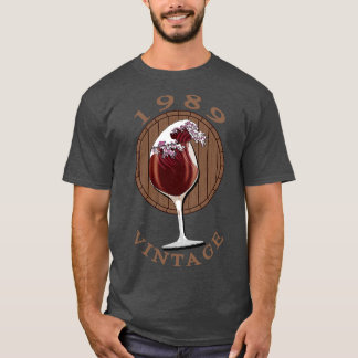 T-shirt Anniversaire du vin 1989 Vintage