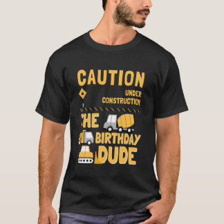 T-shirt Anniversaire Dude Kids One Happy Dude B-day Party 