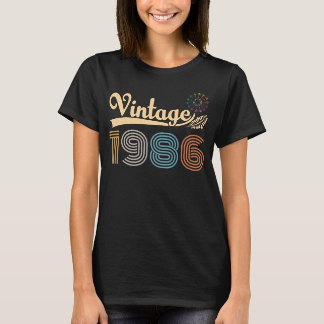 T-shirt Anniversaire en 1986 (Devant)