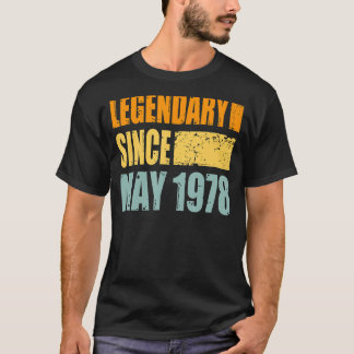 T-shirt Anniversaire En Mai 1978