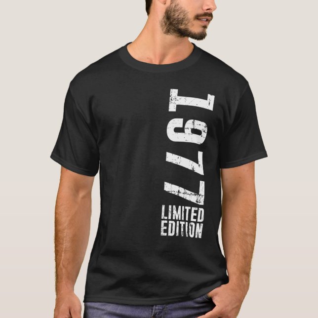 T-shirt Anniversaire  Et Vintage 1977 (Devant)