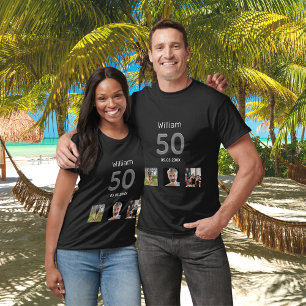 T-shirt Anniversaire fête personnalisée photo monogramme m