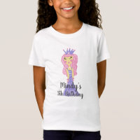 T-shirt anniversaire fête princesse mignonne