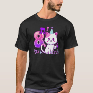 T-shirt Anniversaire fille 8 ans, K-pop doigt coeur, kit