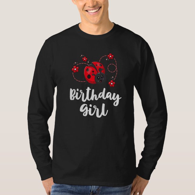 T-shirt Anniversaire Fille Correspondant Ladybug Anniversa (Devant)