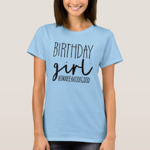 T-shirt Anniversaire Fille Je Fais 50 Look Good B'day Part