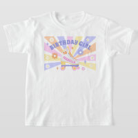 Anniversaire Fille Retro Roller Patinage Anniversa