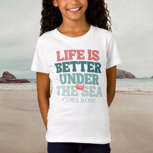 T-Shirt Anniversaire Fille Sirène sous la Mer
