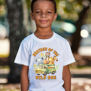 T-shirt Anniversaire frère de la faune safari sauvage