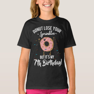 T-shirt Anniversaire Fun Donut 7ème Anniversaire Drôle
