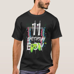 T-shirt Anniversaire Garçon 11 ans Joueur correspondant Fa
