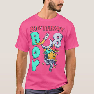 T-shirt Anniversaire Garçon 8 ans, astronaute, Space Rocke