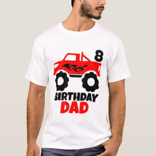 T-shirt Anniversaire Garçon Red Monster Truck Correspondan
