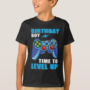 T-shirt Anniversaire Garçon Temps Pour Augmenter Vidéo Jeu