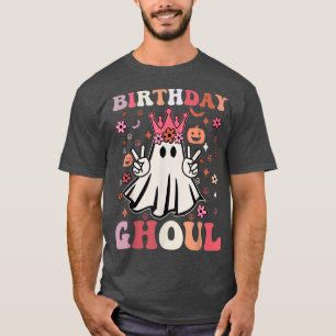 T-shirt Anniversaire Ghoul Cute Ghosts Boo Retro Fleur Sup