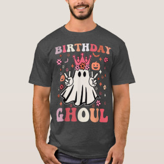 T-shirt Anniversaire Ghoul Cute Ghosts Boo Retro Fleur Sup