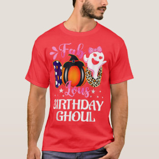 T-shirt Anniversaire Ghoul Halloween Filles Filles Fab BOO