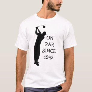 T-shirt Anniversaire Golfer Funny 80e heureux Papa Par Hum