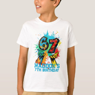 T-shirt anniversaire Graffiti 6-7 Six Sept