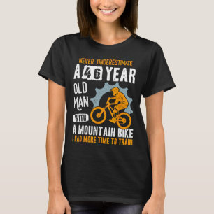 T-shirt Anniversaire Homme 46 ans Mtb Biker Drôle Cycliste