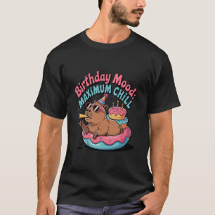 T-shirt Anniversaire Humeur Maximum Chill Capybara Anniver