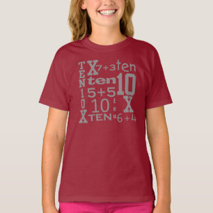 T-shirt ANNIVERSAIRE inspiré par MATHS personnalisables d