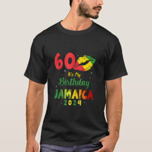 T-shirt Anniversaire Jamaïque Fille 60e Anniversaire 2024