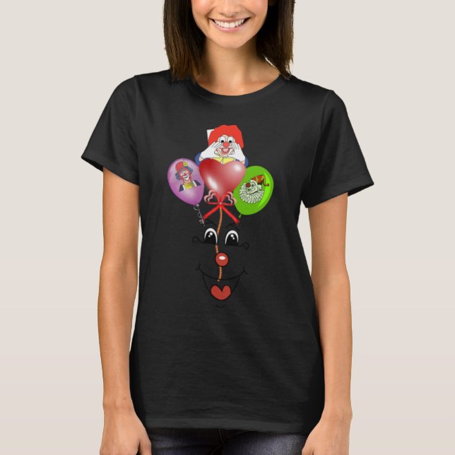 T-shirt Anniversaire Joyeux Clown Pour Fille Garçon Bébé O (Devant)