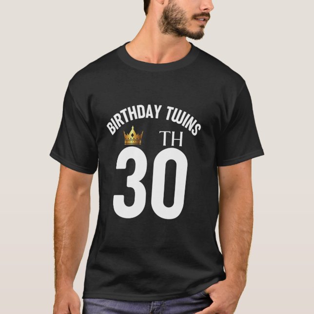 T-shirt Anniversaire Jumeaux 30e 30 ans Frère Soeur Tw (Devant)
