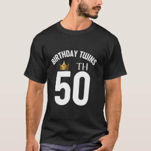 T-shirt Anniversaire Jumeaux 50e 50 ans Frère Soeur Tw