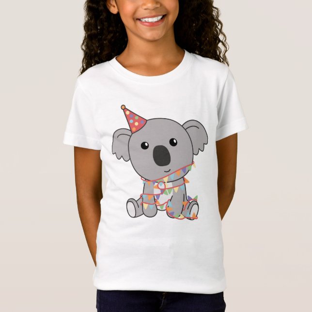 T-Shirt Anniversaire Koala Pour Enfants Un Anniversaire (Devant)